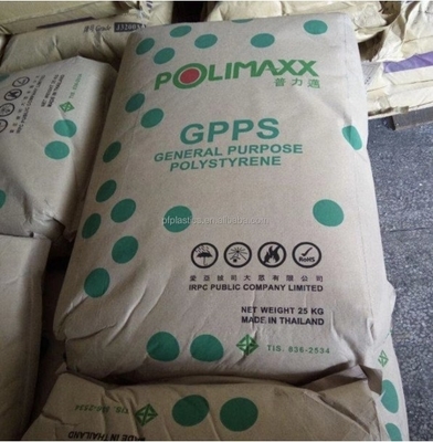 Food Contact GPPS Plastic Material Easy Flow Transparent Heat Resistant Grade